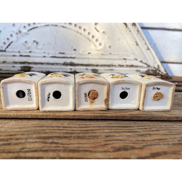 Vintage Spice Rack With Spice Jars Rooster Chicken Farmhouse - Picture 14 of 16